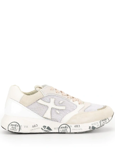 Premiata Side Logo Trainers In White