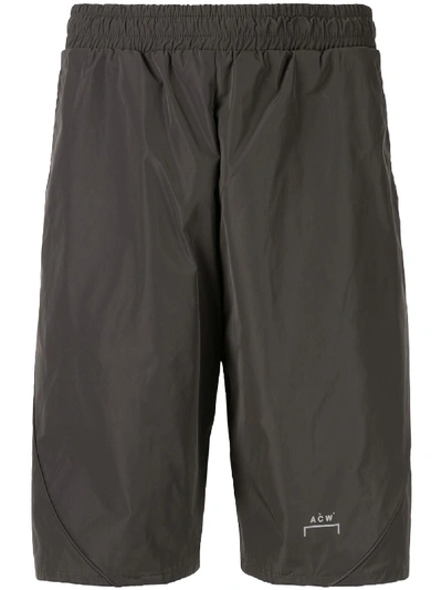A-cold-wall* Logo Track Shorts In Green