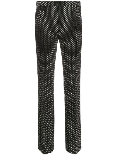 Akris Punto Micro-pattern Trousers In Black