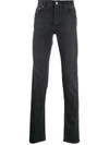 Givenchy Small Lettering Logo Jeans In Grey