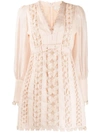 ZIMMERMANN SUPER EIGHT BUTTERFLY EMBROIDERY DRESS