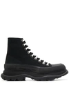 Alexander Mcqueen Tread Slick Boots In Black