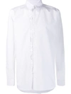 Givenchy Front Embroidered Logo Shirt In White