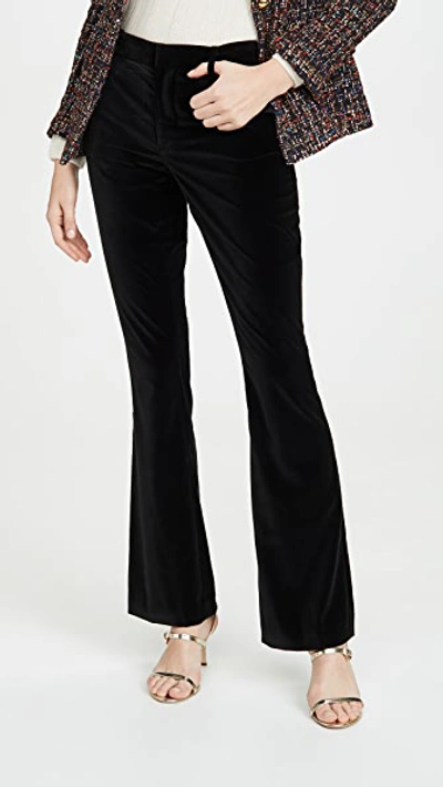 Alice And Olivia Hayley Bootcut Trousers In Black