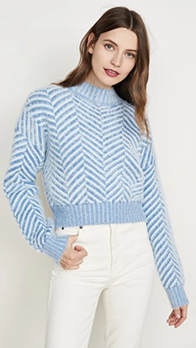 C/meo Collective Stuck On You Sweater In Blue With Blue
