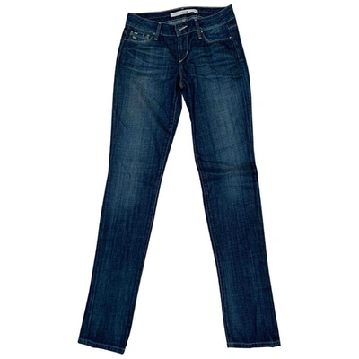 Pre-owned Joe's Slim Jeans In Blue