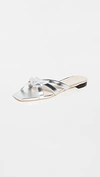 LOEFFLER RANDALL EVELINE DELICATE STRAP FLAT SANDALS