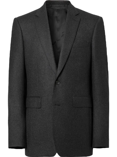 Burberry Classic Fit Tailored Blazer In Grey