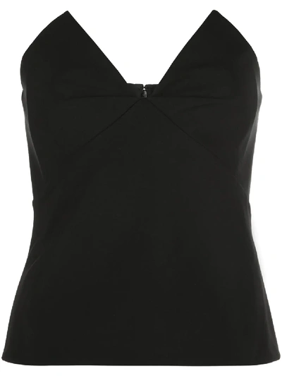 Cushnie Strapless Bustier Top In Black