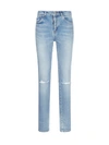 SAINT LAURENT SKINNY DISTRESSED JEANS,11161209