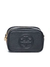 Tory Burch Perry Bombe Mini Leather Crossbody In Black