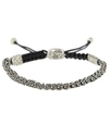 JOHN VARVATOS Adjustable Double Sterling Silver Chain Bracelet