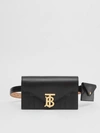 BURBERRY BELTED QUILTED LAMBSK