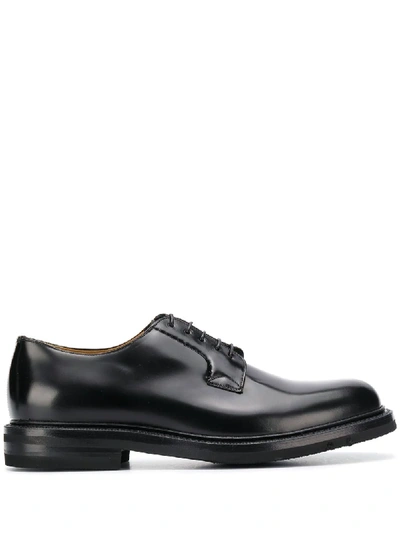 Green George Formal Derby Shoes In 黑色
