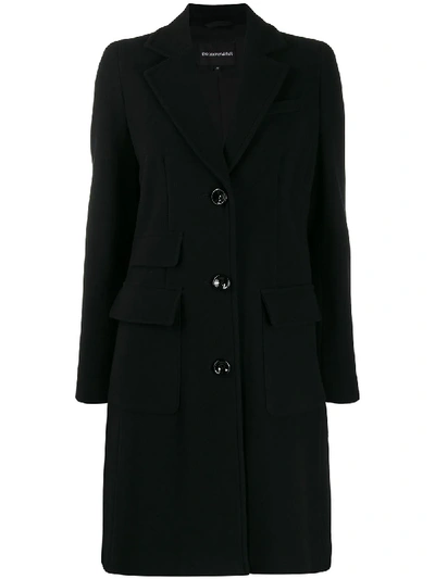 Emporio Armani Single Breasted Coat In Black