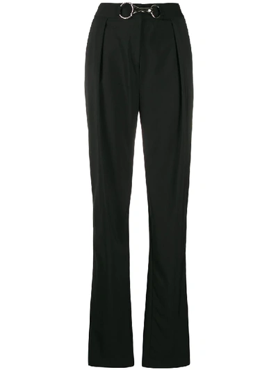 Act N°1 Oversized Buckle Trousers In Black