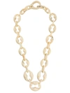 Prada Plexiglas Chain Necklace In 白色
