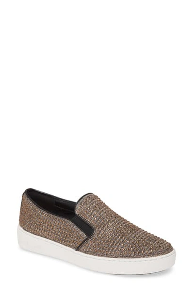 Michael Michael Kors Keaton Slip-on Sneaker In Bronze Glitter