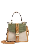 CHLOÉ ABY SMALL DAY CANVAS SHOULDER BAG,CHC20SS205C30