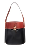 CHLOÉ ABY BICOLOR LEATHER BUCKET BAG,CHC20SS209C51