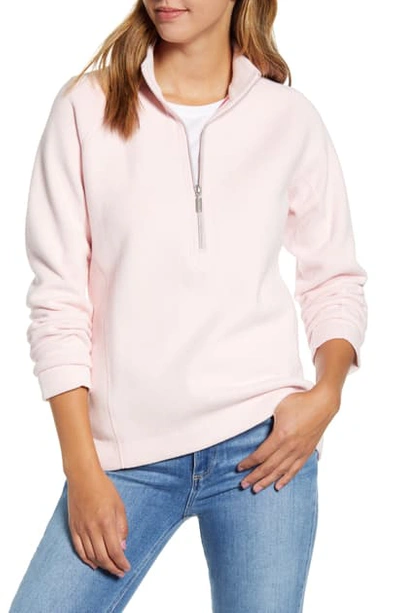 Tommy Bahama New Aruba Half Zip Pullover In Malibu Peach