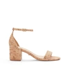 Schutz Roama Block Heel Sandal In Natural