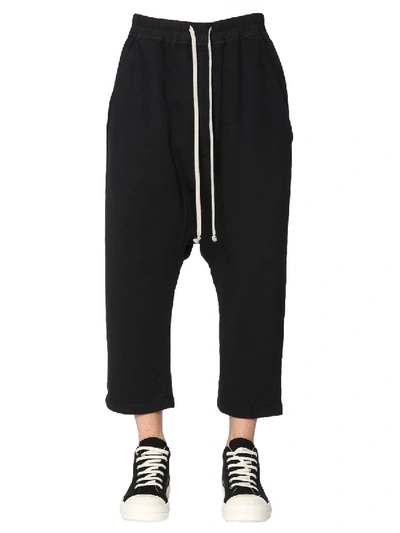 Rick Owens Drkshdw Black Cotton Pants