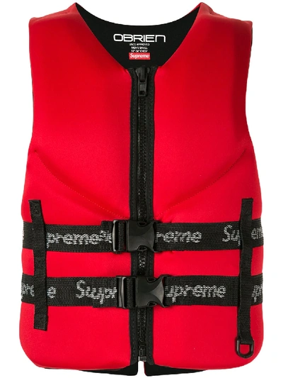 Supreme O'brien Life Vest Ss18 In Red
