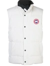 Canada Goose Slim-fit Padded Gilet In White