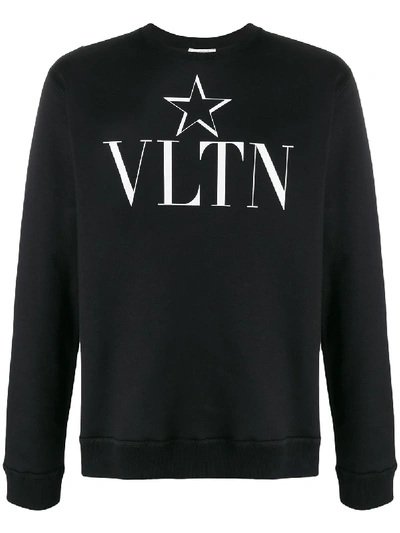 Valentino Vltnstar Crewneck Sweatshirt In Black