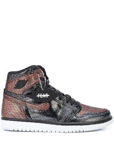 Nike Jordan Air Flight Sneakers In Black