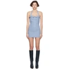 JACQUEMUS JACQUEMUS BLUE SILK LA ROBE JACQUES DRESS