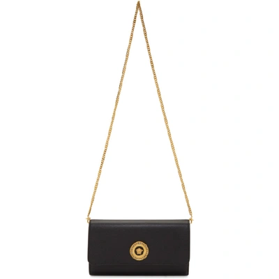 Versace Black Tribute Icon Chain Bag In K41ot Black