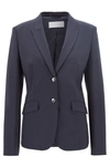 HUGO BOSS STRETCH WOOL BLAZER WITH PEAK LAPELS