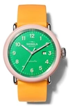 SHINOLA DETROLA SILICONE STRAP WATCH, 43MM,S0120183161