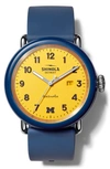 SHINOLA DETROLA SILICONE STRAP WATCH, 43MM,S0120194501