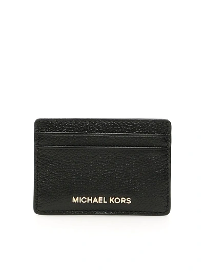 Michael Michael Kors Jet Set Cardholder In Black