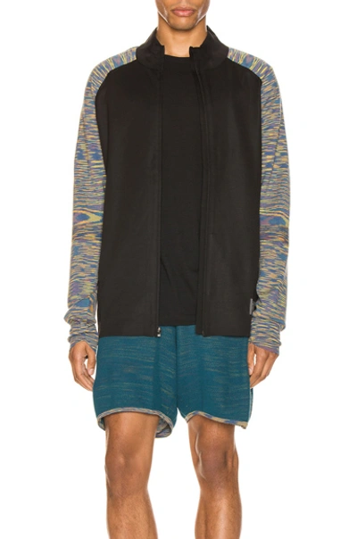 Adidas By Missoni Phx Jacket In Black & Active Gold