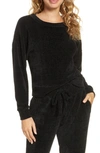 Honeydew Intimates Lazy Daze Chenille Sweater In Black