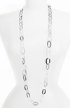 Ippolita Roma Links Long Chain Necklace In Sterling Silver In Silver