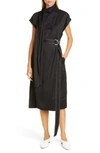 PROENZA SCHOULER DRAPE NECK SCARF MIDI DRESS,R2013013