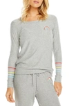 CHASER RAINBOW BOLT COZY PULLOVER,CW7414-CHA3956-HGRY