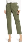 CITIZENS OF HUMANITY GAIA STRETCH TWILL CROP CARGO PANTS,1809-1180