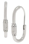 ALLSAINTS PAVE CARABINER HOOP EARRINGS,281552GLD110