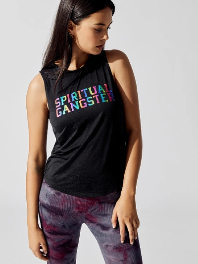 Spiritual Gangster Active Muscle Tank In Black