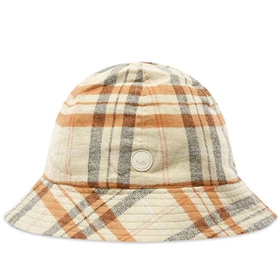 Folk Reversible Bucket Hat In Brown