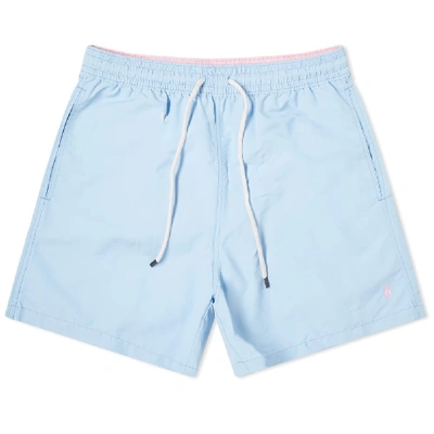 Polo Ralph Lauren Traveler Mid-length Swim Shorts In Blue