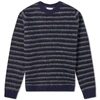 NORSE PROJECTS Norse Projects Sigfred Brushed Stripe Crew Knit