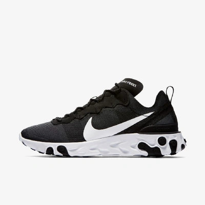 Nike React Element 55 Men's Shoes In Black,white