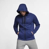 Nike Dri-fit Therma Men's Full-zip Training Hoodie In Blue Void